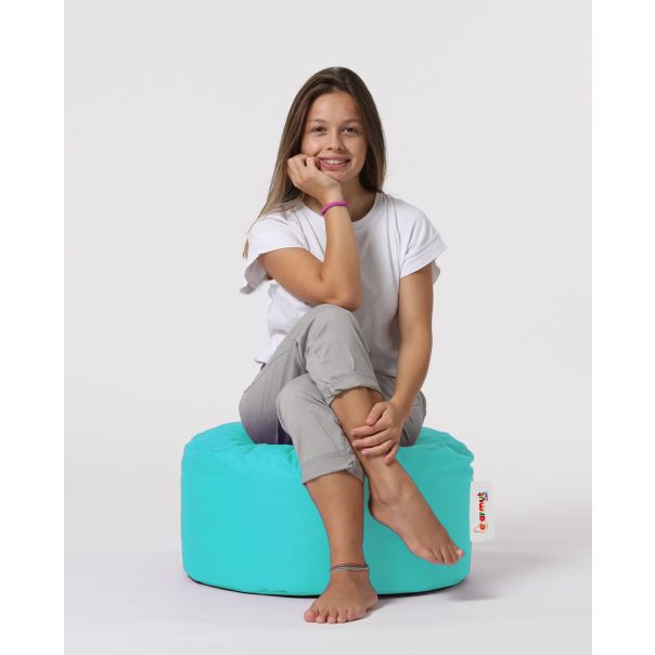 ATELIER DEL SOFA Baštenski lazy bag - tabure Round, tirkizna - 248FRN1319