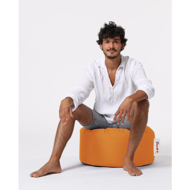 ATELIER DEL SOFA Baštenski lazy bag - tabure Round, narandžasta - 248FRN1320