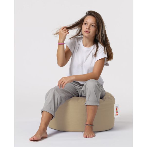 ATELIER DEL SOFA Baštenski lazy bag - tabure Round, krem - 248FRN1321
