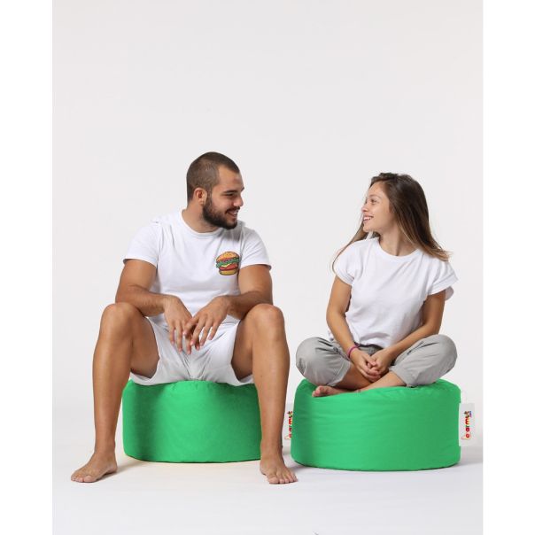 ATELIER DEL SOFA Baštenski lazy bag - tabure Round, zelena - 248FRN1322