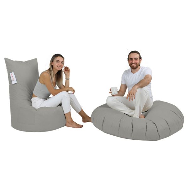 ATELIER DEL SOFA Baštenski lazy bag Balina, tamnosiva - 248FRN1339