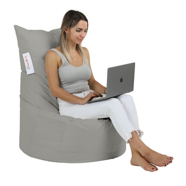 ATELIER DEL SOFA Baštenski lazy bag Balina, tamnosiva - 248FRN1339