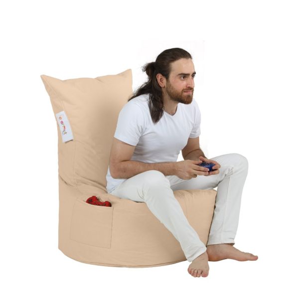 ATELIER DEL SOFA Baštenski lazy bag Balina, bež - 248FRN1349