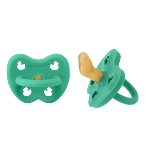 Hevea ortodontska cucla od prirodne gume (3-36 mes) 2 kom, Pop zelena - 250111