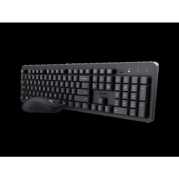 TRUST Bežična tastatura i miš Ody II US, crna - 25018