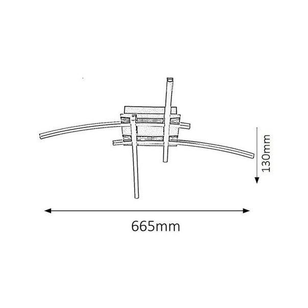 Rabalux Plafonjera Alexis LED 4x 6W hrom (2503) - 2503