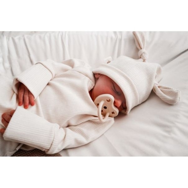 HEVEA Ortodontska cucla od prirodne gume (0-3 mes) 2 kom, Puder roza i mlečno bela - 250331