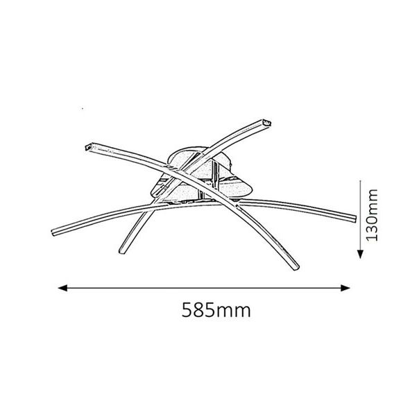 Rabalux Plafonjera Alexis LED 3x 7W hrom (2504) - 2504