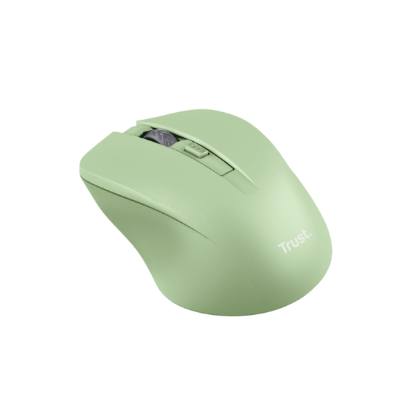 TRUST Miš Mydo Silent bežični/1800dpi/zelena - 25042