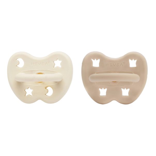 Hevea okrugla cucla od prirodne gume (3-36 mes) Mlečno bela i Pesak - 250591