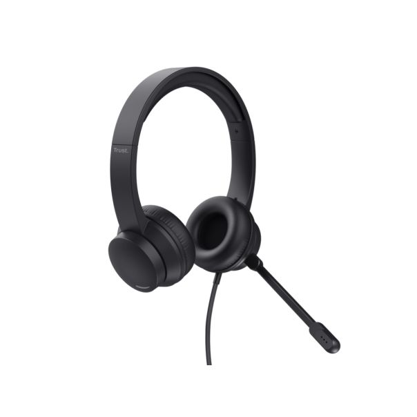 TRUST Slušalice sa mikrofonom Ayda USB PC, crna - 25088-1