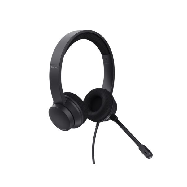 TRUST Slušalice sa mikrofonom Ayda USB-ENC PC, crna - 25089