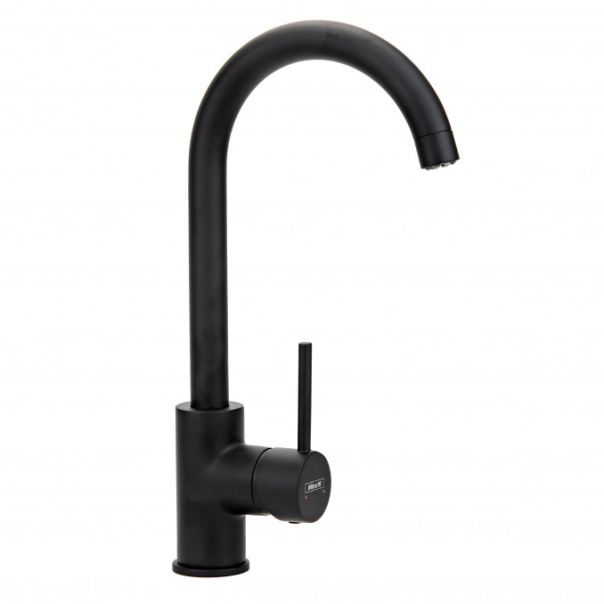 MINOTTI Baterija za sudoperu MINOTTI TUBO sa 2 cevi labud crna boja - 8605030613620