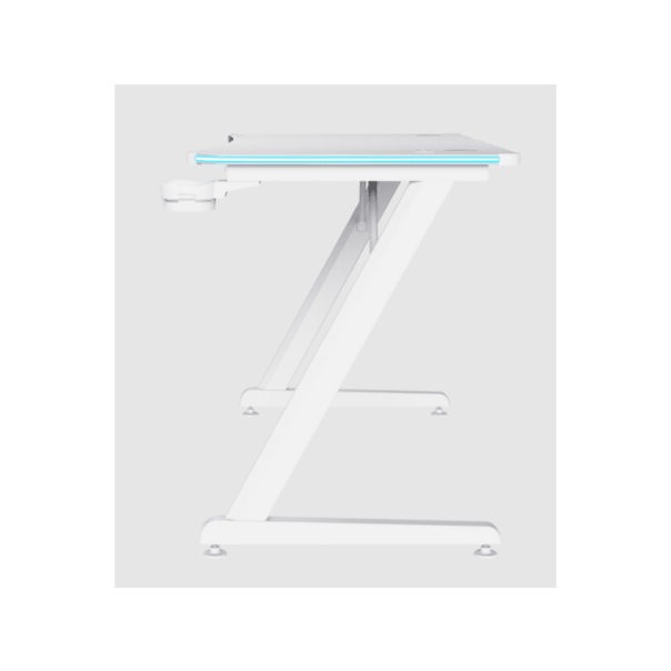 TRUST Gejmerski sto GXT709W Luminus RGB, bela - 25328-1-1