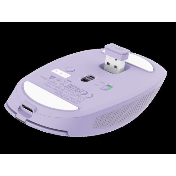 TRUST Bežični miš Ozaa, ljubičasta - 25384-1