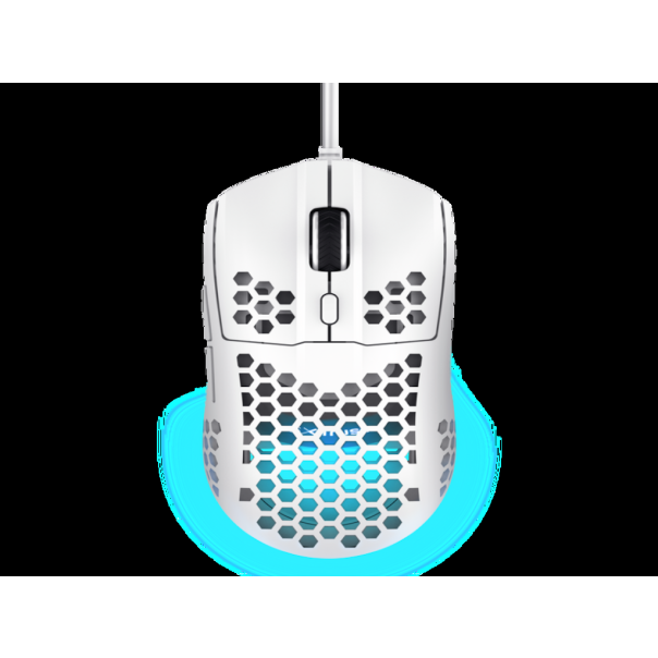 TRUST Žični gaming miš GXT928W HELOX, bela - 25389-1
