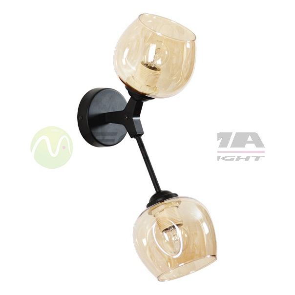 FORMA Zidna lampa F7268-2Z BK - 003751