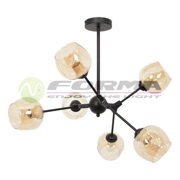 FORMA Luster 6xE27 F7268-6L BK - 003752