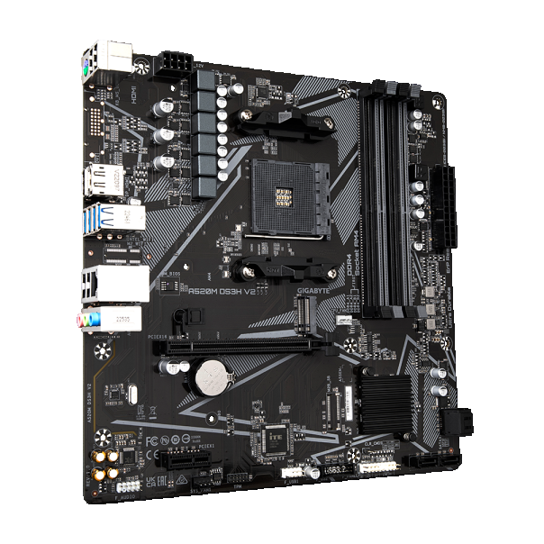 GIGABYTE MB AMD AM4 A520M DS3H V2 1.0 - 32755
