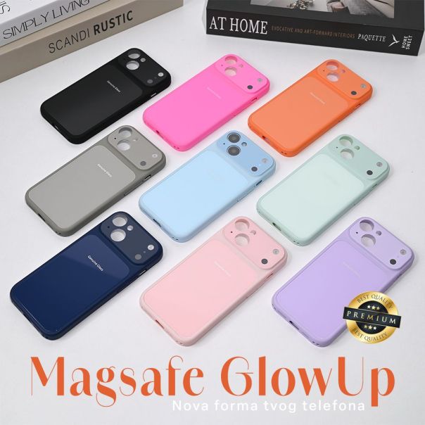 Maska za iPhone 17 6.3 tamno plava Magsafe GlowUp - EP2953537