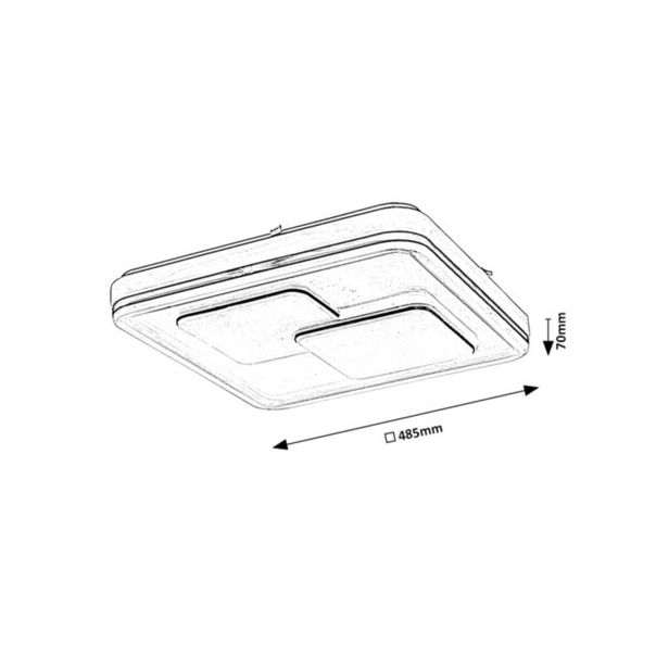 Rabalux Plafonjera Hecate LED 40W crna (2604) - 2604-1