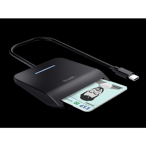 TRUST Citac kartica PRIMO USB-C DNI smart card reader/crna - EP3081602