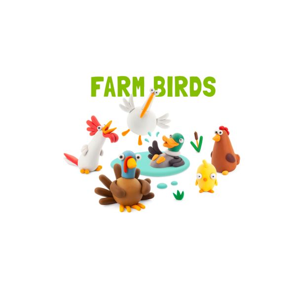 HEY CLAY Glina Farm Birds - 15 cans - 26066