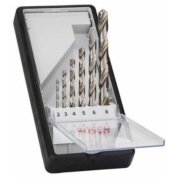 BOSCH 6-delni Robust Line set burgija za metal HSS-G, 135° 2607010529, 2; 3; 4; 5; 6; 8 mm, 135° - 2607010529