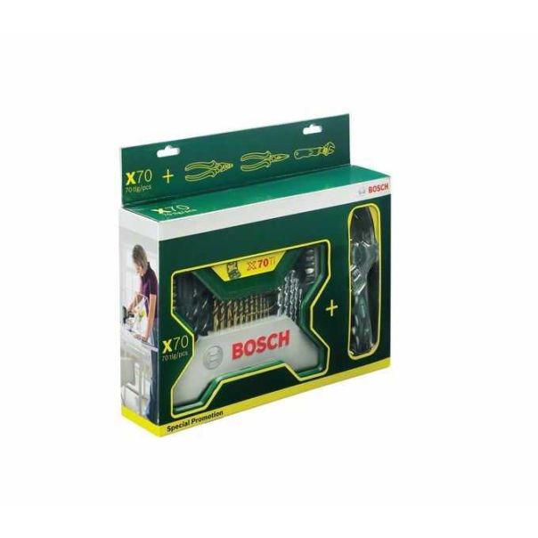 BOSCH 70-delni X-Line set kofera za pribor i klešta - 2607017197
