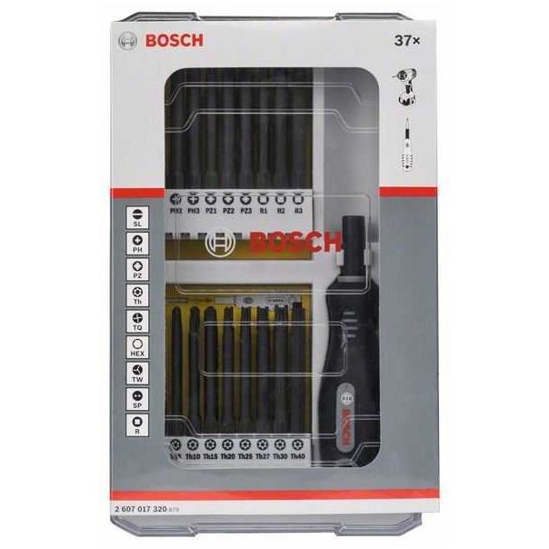BOSCH 37-delni set odvrtača sa drškom 2607017320 - 2607017320