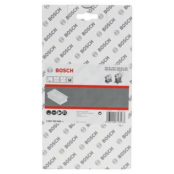 BOSCH Pljosnati naborani filter od poliestera 2607432034, za GAS 35-55 - 2607432034