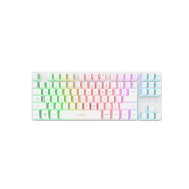 TRUST Tastatura GXT 831 Thado Wireless TKL set/US/bela - EP3081662