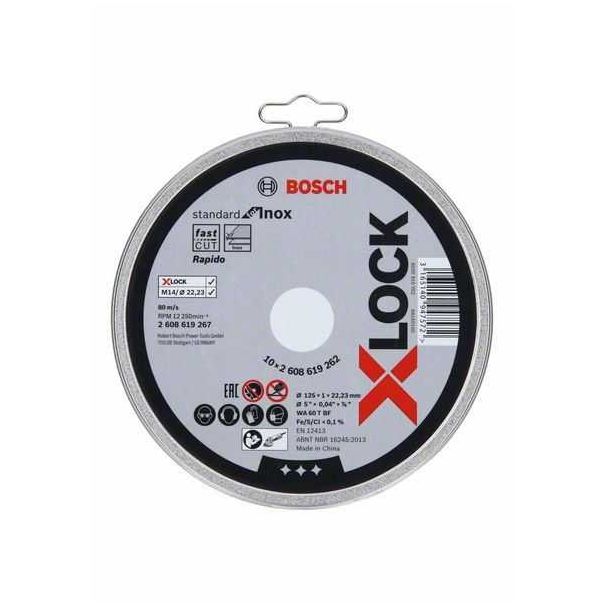 BOSCH Rezna ploča za ravno sečenje 125x1mm X-LOCK - 2608619262