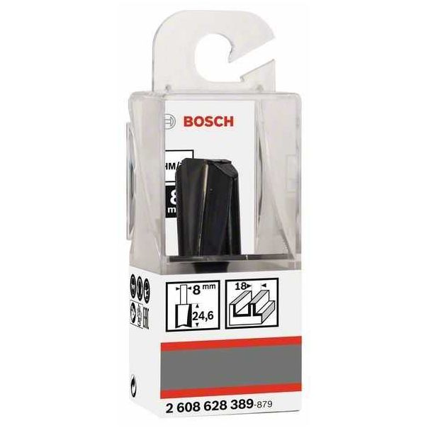 BOSCH Ravno glodalo 8 mm, D1 18 mm, L 24,6 mm, G 56 mm - 2608628389