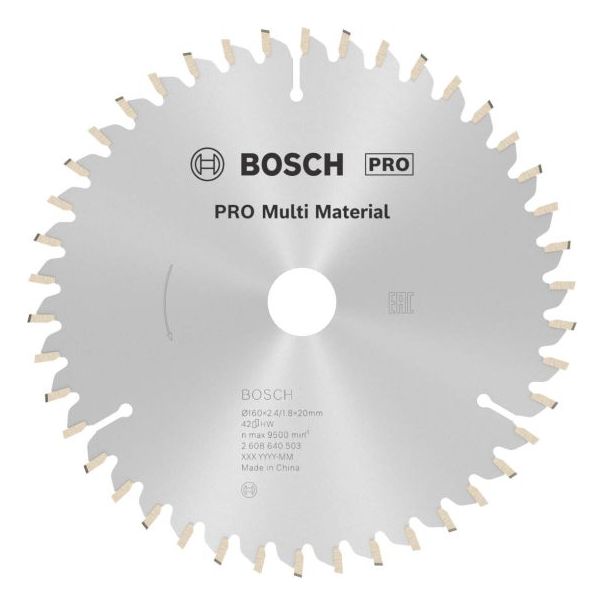 BOSCH List kružne testere Multi Material 160x2.4x20mm - 2608640503