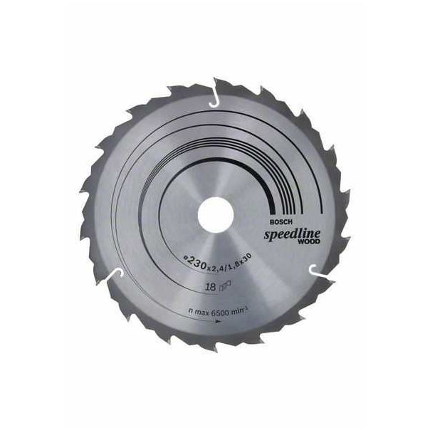 BOSCH List kružne testere Speedline Wood 230 x 30 x 2,4 mm, 18 2608640804, 230 x 30 x 2,4 mm, 18 - 2608640804