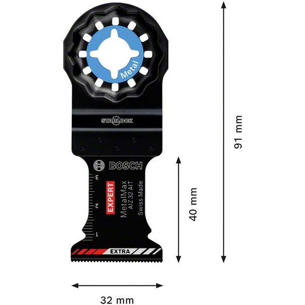 BOSCH List testere za multifunkcionalne alate od 40 x 32 mm Expert MetalMax AIZ 32 AIT - 2608900014