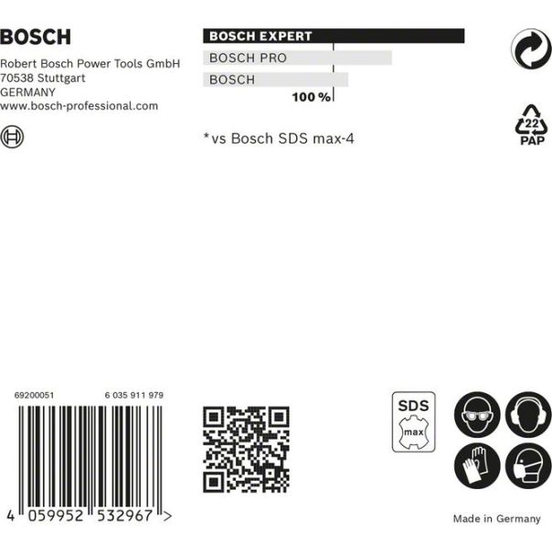 BOSCH EXPERT Burgija za udarne bušilice SDS max-8X od 18x400x540 mm - 2608900222