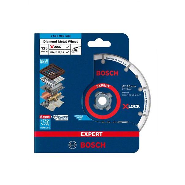 BOSCH EXPERT Dijamantska ploča za sečenje metala Best for Metal 125 x 22,23 mm - 2608900533