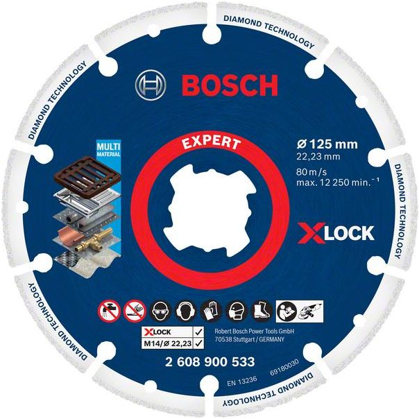 BOSCH EXPERT Dijamantska ploča za sečenje metala Best for Metal 125 x 22,23 mm - 2608900533