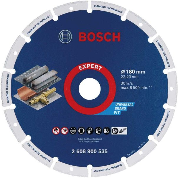 BOSCH EXPERT Dijamantska rezna ploča za sečenje metala Best for Metal od 180x22,23 mm - 2608900535