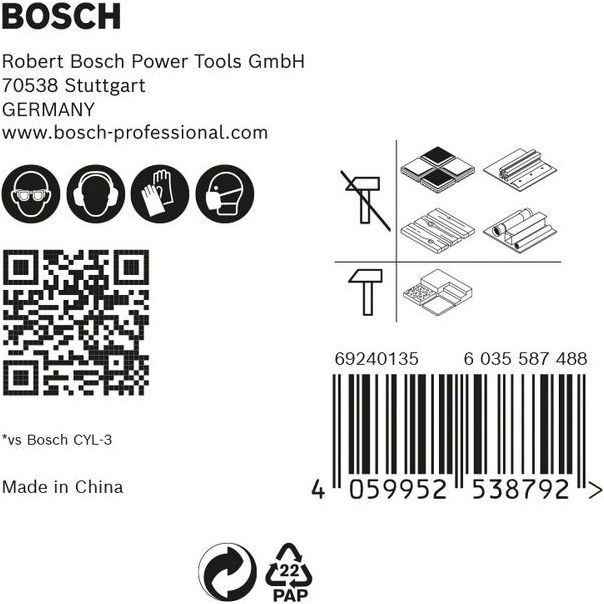 BOSCH Set burgija 5/1 Expert HEX-9 MultiConstruction 5,5/6/6/7/8 mm - 2608900586