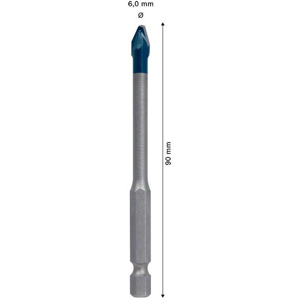 BOSCH HardCeramic burgija od 6x90 mm EXPERT HEX-9 - 2608900590