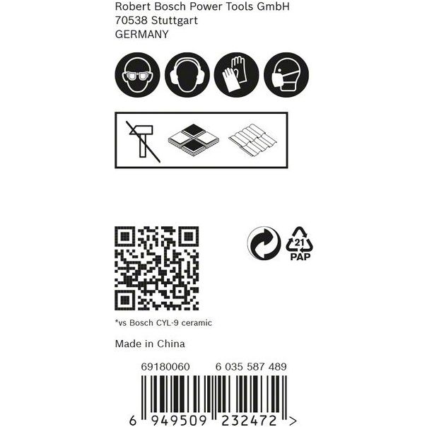 BOSCH Set burgija 3/1 Expert HardCeramic HEX-9, 5/6/8 mm - 2608900595
