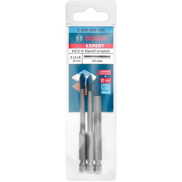 BOSCH Set burgija 3/1 Expert HardCeramic HEX-9, 5/6/8 mm - 2608900595