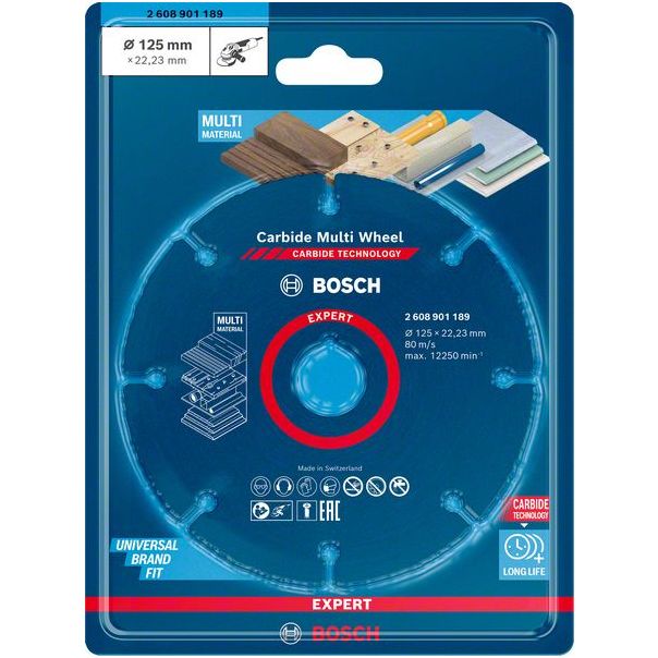 BOSCH Rezna ploča od 125 mm, 22,23 mm Expert Carbide Multi Wheel - 2608901189