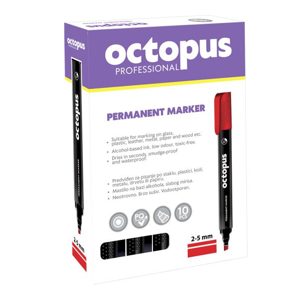 OCTOPUS Marker crni permanent seceni vrh unl-0425 - 26111-1