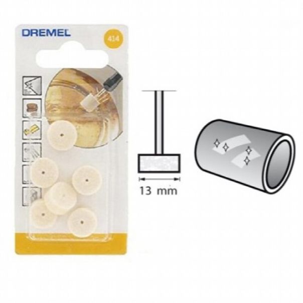 DREMEL Točak za poliranje od 13 mm 6/1 2615041432 - 2615041432