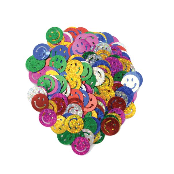 Dekorativne konfete smiley 14x14mm 14g unl-0853 - 26242