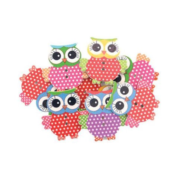 OCTOPUS Dekorativne sove od drveta 32x32mm 8kom unl-0877 - 26266